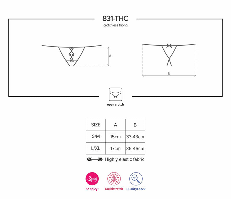 831 Crotchless Thong - Perizoma e Slip Sexy MySecretCase