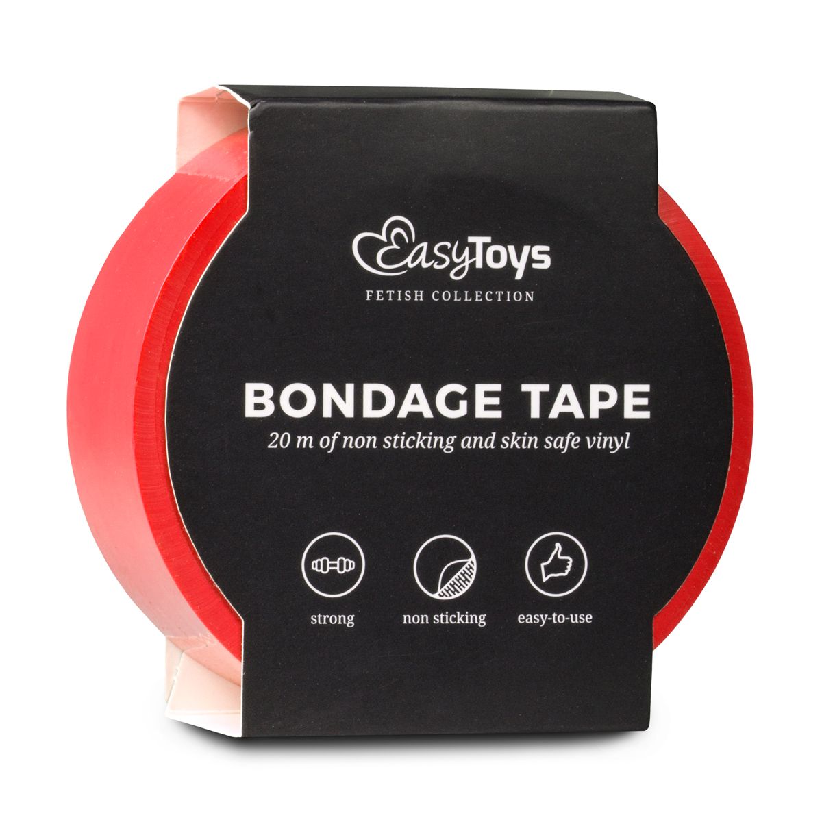 Easytoys Fetish - Red Bondage Tape - 20m - Corde Bondage MySecretCase