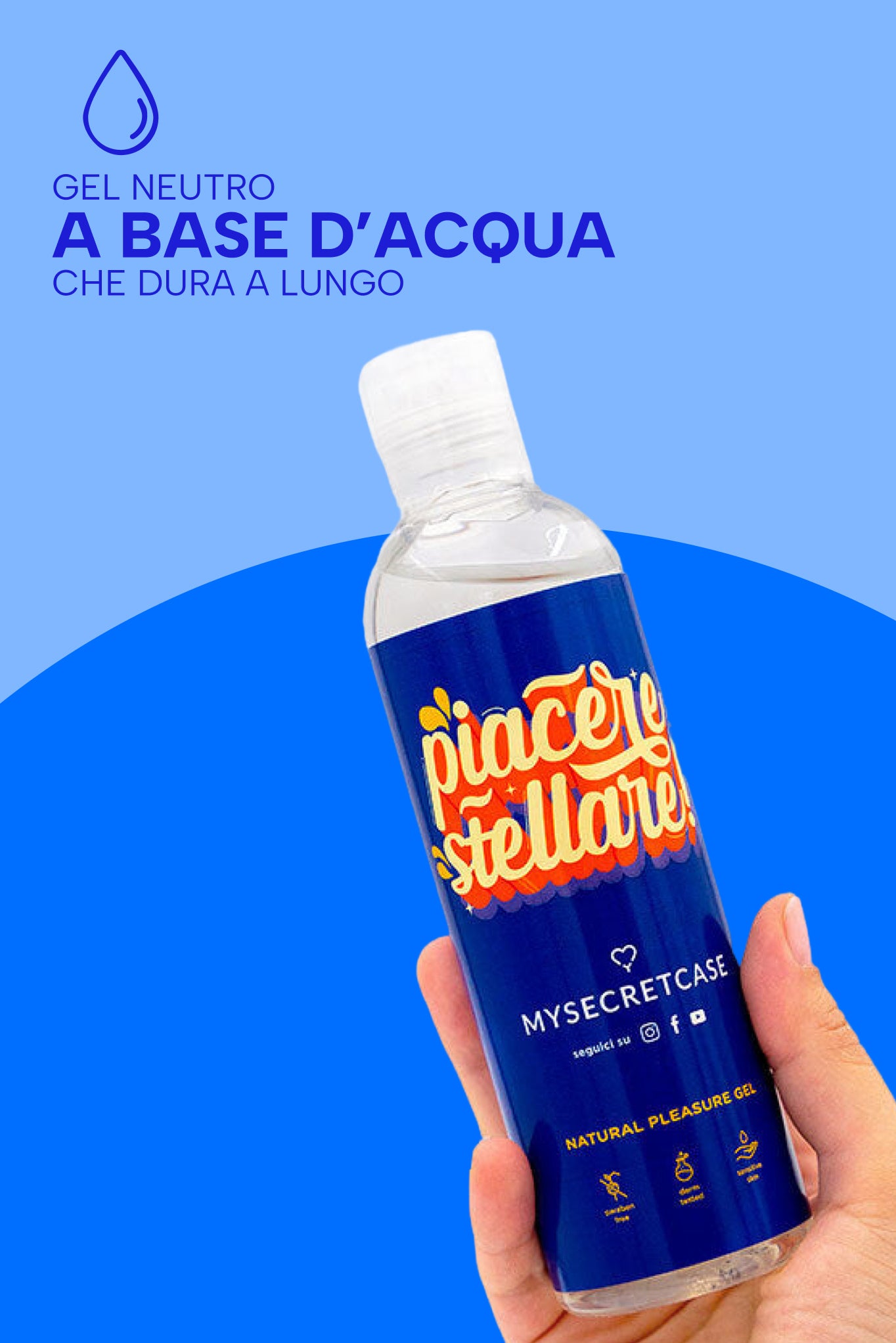 Piacere Stellare - 250 ml - Lubrificanti Vaginali MySecretCase