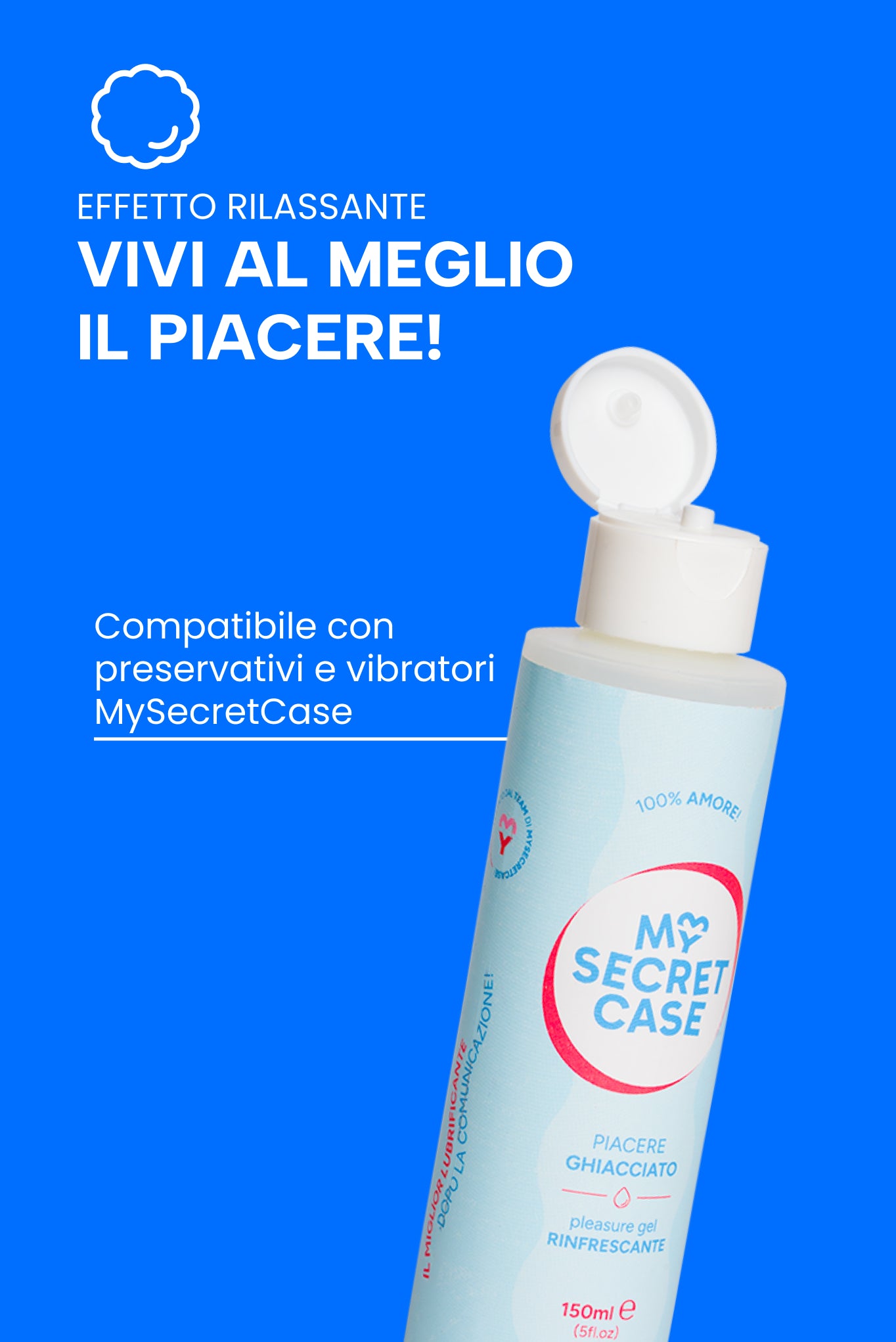Piacere Ghiacciato - 150 ml - Lubrificanti Vaginali MySecretCase
