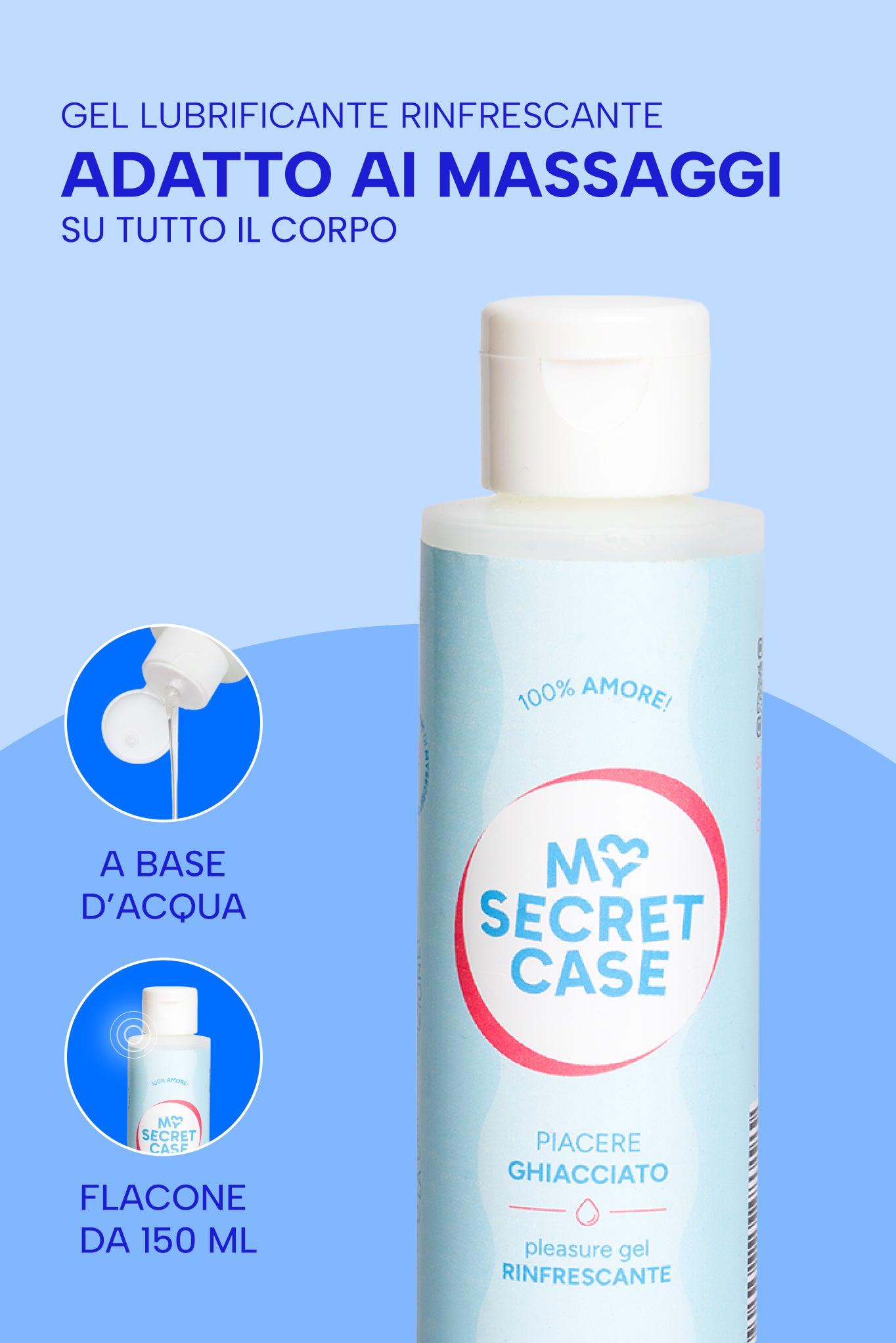 Piacere Ghiacciato - 150 ml - Lubrificanti Vaginali MySecretCase