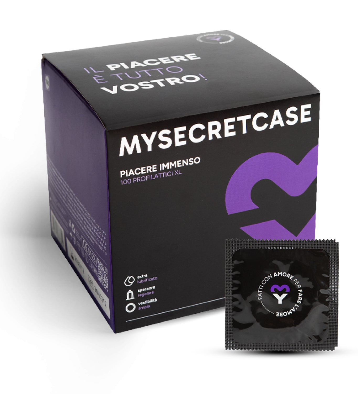 Piacere Immenso - 100 pezzi - Preservativi XL MySecretCase