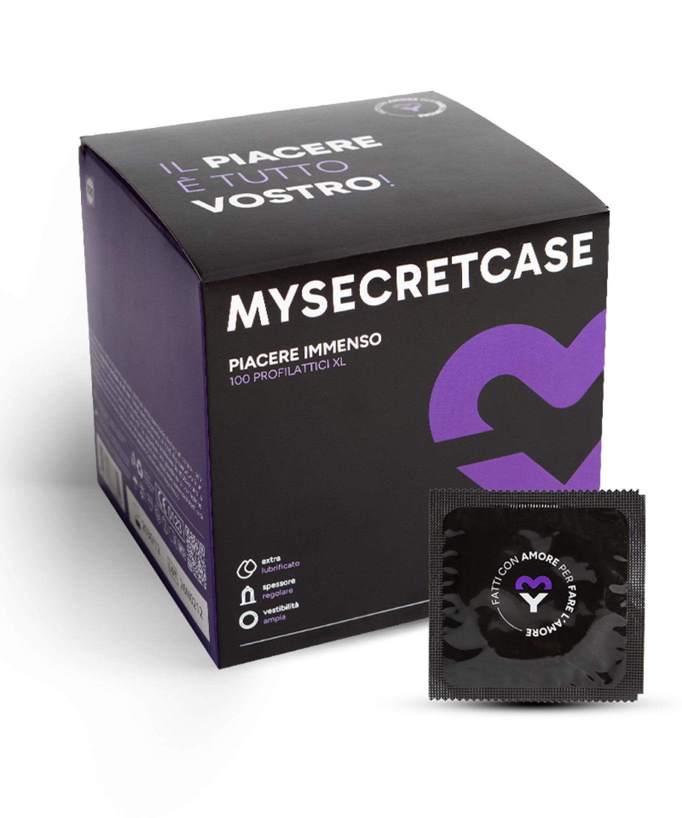 Piacere immenso 100 pezzi - Preservativi XL Mysecretcase