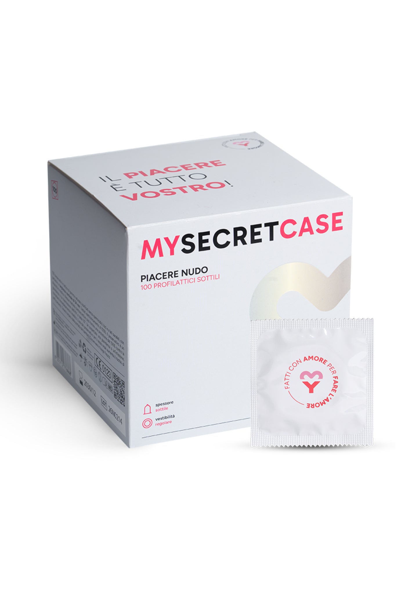 Piacere Nudo - 100 pezzi - Preservativi Sottili Karex