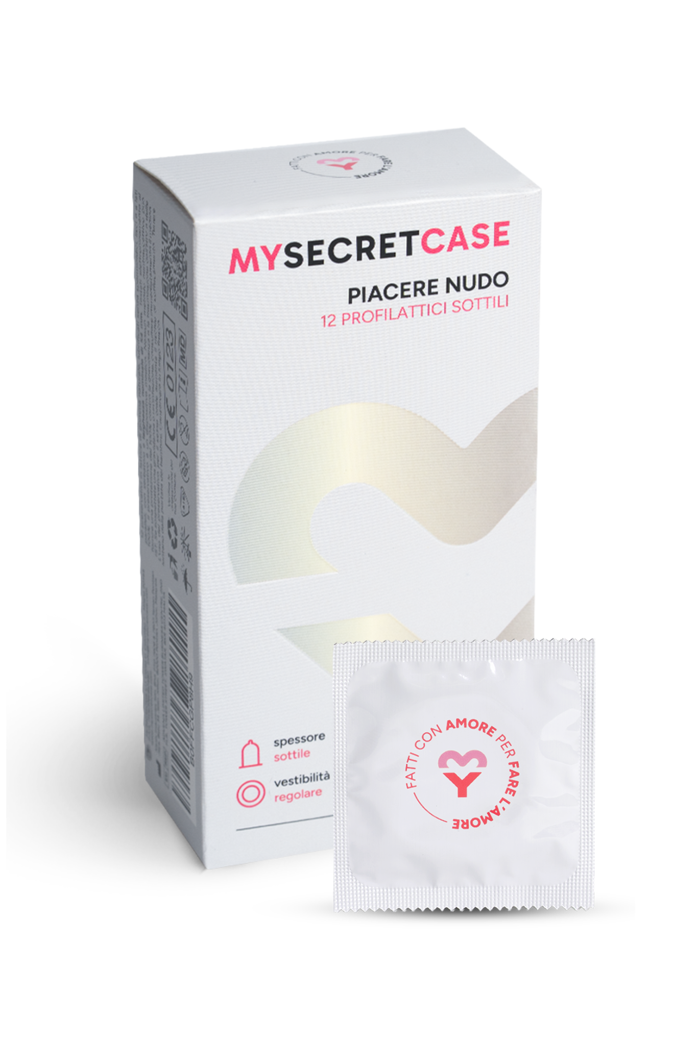 Piacere Nudo - 12 pezzi - Preservativi Sottili Karex