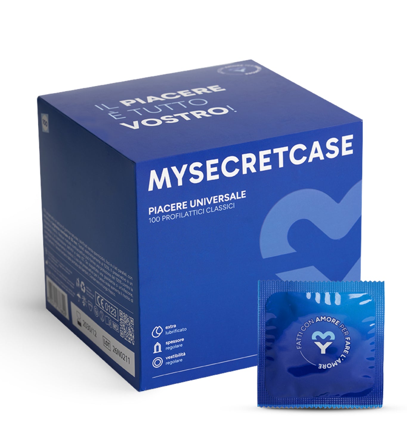 Piacere Universale - 100 pezzi - Preservativi Classici MySecretCase