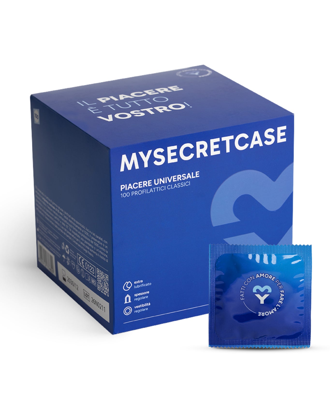 Piacere Universale 100 pezzi - Preservativi Classici Mysecretcase