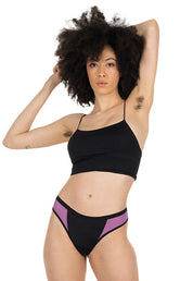 Tanga Nero - linea Bloomin - Mutandine Assorbenti MySecretCase