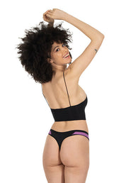 Tanga Nero - linea Bloomin - Mutandine Assorbenti MySecretCase