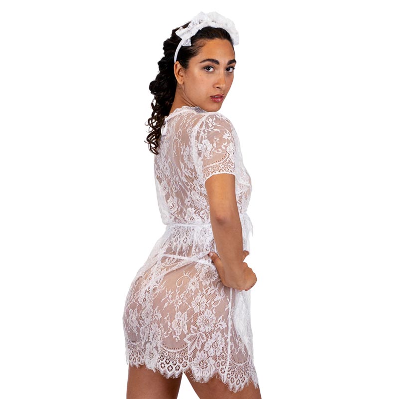 navy lace mother of the groom dress Zapakasa Women Navy Long Sleeves A-Line Lace Long Mother of the Bride Dress  V-Neck Long Sleeves Wedding Guest Dress main image 1