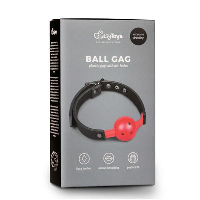 Ball Gag Red With Holes